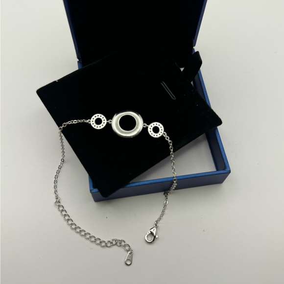 404-MMT Eleshow New 9 Inch Bermuda Blue Setting With Swavorski Style Bracelet. - Picture 3 of 7